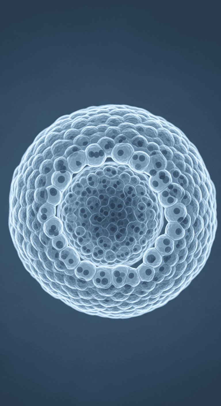 Microscopic view of an embryo