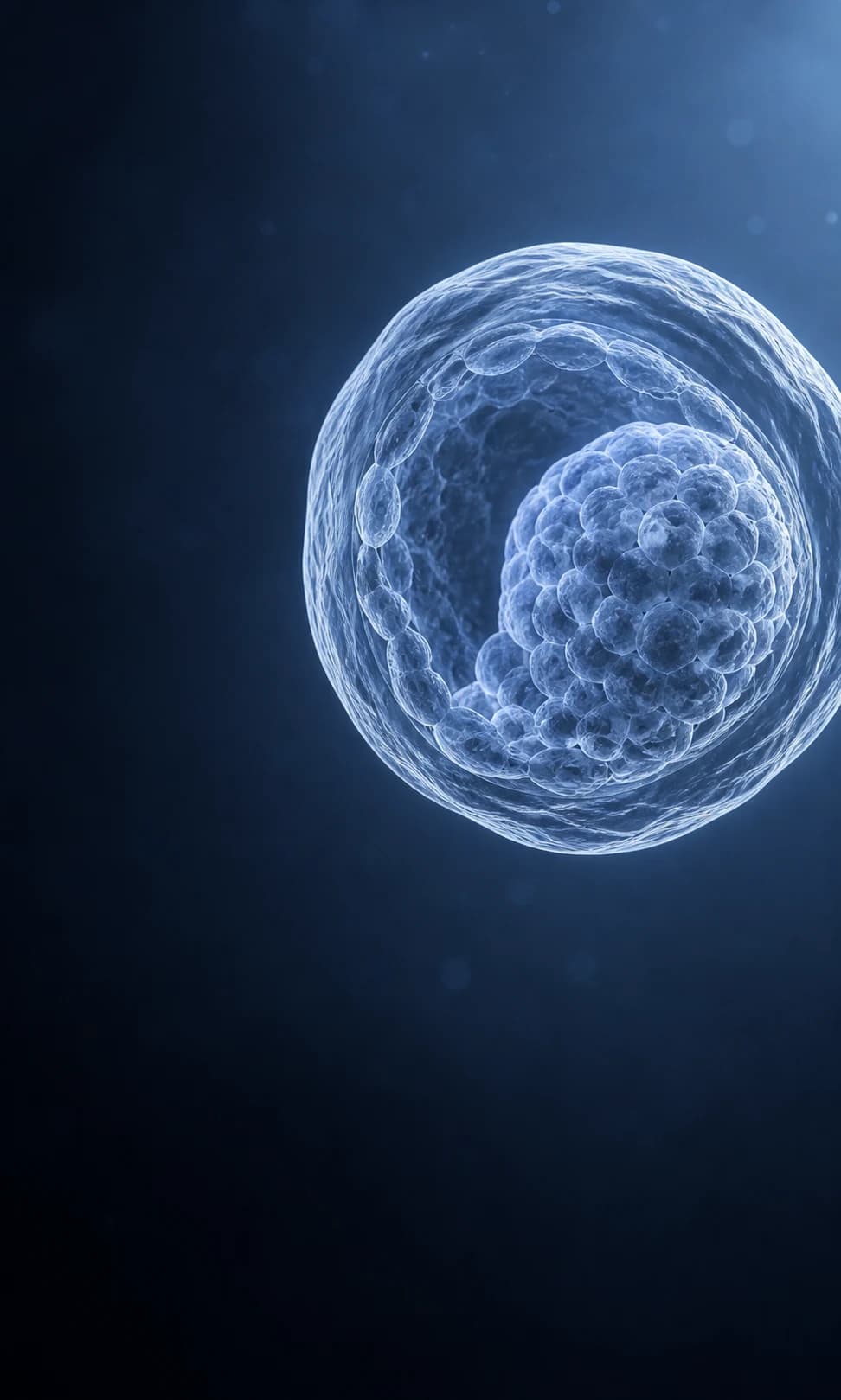 Microscopic view of a blastocyst